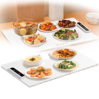 Portable Silicone Electric Heating Tray, Household Folding Silicone Electric Heating Tray, 30-110 Temperature Controlled Electric Heating Tray, Suitable For Buffets, Restaurants, Gatherings