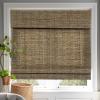 Persilux Cordless Roman Shades for Windows Linen Natural Fabric Window Blinds, Privacy Roman Blinds for Windows Shades for Home Kitchen Door, Driftwood(Privacy Liner,Block 60%-80% Light), 87"W X 80"H view 1