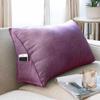GKWW Triangular Wedge Pillow Headboard Bolster Pillow with Removable Cover Back Support Backrest Reading Pillows Waist Protection Reading Pillow Decorative Throw Pillows for Sofa,Bed,Bay Window view 1