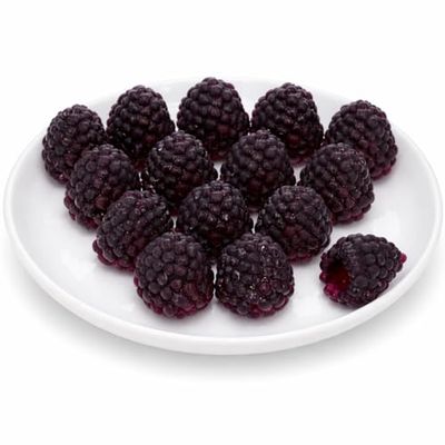Alasum Artificial Raspberry 16pcs Fake Fruit Lifelike Berry Simulation Plant Photography Props for Wedding Table Centerpieces Home Kitchen Decor Photography Props Black, 2.30X1.50X1.50CM