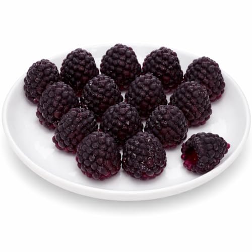 Alasum Artificial Raspberry 16pcs Fake Fruit Lifelike Berry Simulation Plant Photography Props for Wedding Table Centerpieces Home Kitchen Decor Photography Props Black, 2.30X1.50X1.50CM