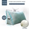 GKWW Triangular Wedge Pillow Headboard Bolster Pillow with Removable Cover Back Support Backrest Reading Pillows Waist Protection Reading Pillow Decorative Throw Pillows for Sofa,Bed,Bay Window view 2