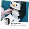 Amosfun Cute Penguin Tissue Box Cover Plastic Paper Holder Easy Wash Decorative Storage Rack for Bathroom view 2