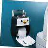 Amosfun Cute Penguin Tissue Box Cover Plastic Paper Holder Easy Wash Decorative Storage Rack for Bathroom view 3