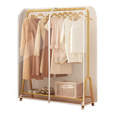 Clear Garment Bags for Hanging Clothes with Durables Zip Waterproof and DustproofNo Installation Required, Washable for Suit, Shirts, Coats, Jackets, Dress, and Sweater (Color : Transparent, Size :
