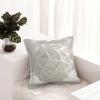 NONHAI 2PCS Faux Leather Throw Pillow Covers 18"x18" Square Pillowcases Covers White Sphere Leather Pillowcases Modern Cushions Covers for Couch Bed Living Room Farmhouse Decor view 1