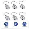 Amosfun 12pcs Acrylic Shower Curtain Hooks Chic Bathroom Decor Modern Farmhouse Style view 2