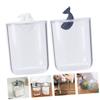 Amosfun 2pcs Acrylic Cotton Pad and Swab Storage Box Cute Cartoon Animal Design for Makeup Accessories with Easy-open Lid Elegant and Compact Organizer for Vanity and Bathroom view 4