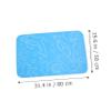 Amosfun 3pcs Boys and Girls Cartoon Bath Rugs Set Skid-Resistant Floor Mat Toilet Seat Cover Taupe Bathroom Accessories Eco-Friendly Polyester view 2