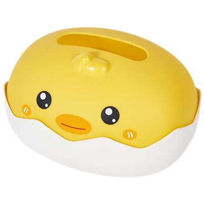 Amosfun Cartoon Duck Tissue Box Desktop Tissue Dispenser Suitable for Car Dashboard Home Office Countertop 7.7 x 5.7 x 5.7 Inch