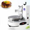 Automatic Birthday Cake Cream Smooth Coating Decoration Machine, Birthday Cake Electric Cream Spreading Machine Cake Coating Smearer Filling Smoothing Machine,White view 1