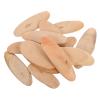 EXCEART 25Pcs Oval Driftwood Slices Natural Wood Blanks for DIY Crafts Coastal Vase Filler Home Decor 3.15X1.1X0.28 Inches view 1