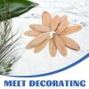 EXCEART 25Pcs Oval Driftwood Slices Natural Wood Blanks for DIY Crafts Coastal Vase Filler Home Decor 3.15X1.1X0.28 Inches view 3