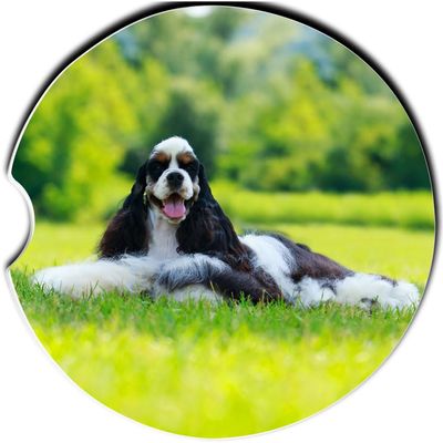 Cocker Spaniel | Car Coasters | Cocker Spaniel Lover | Cocker Spaniel Gifts | Sandstone Coasters | Car Coaster | Cup Holder Coaster