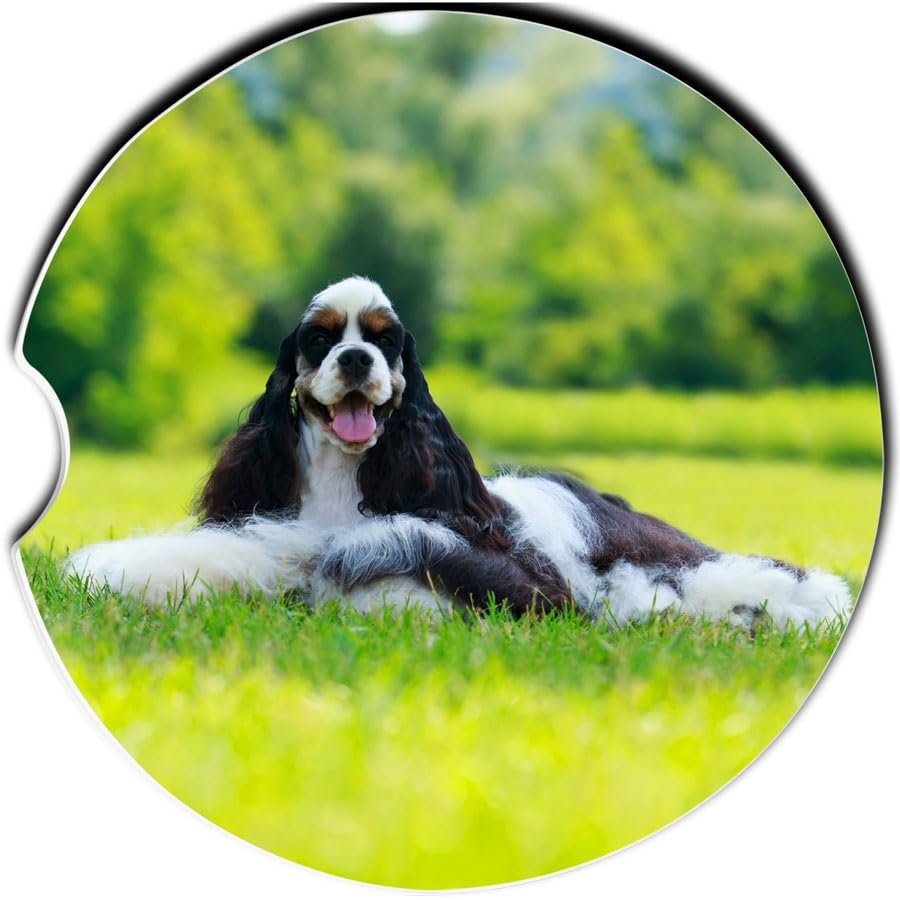 Cocker Spaniel | Car Coasters | Cocker Spaniel Lover | Cocker Spaniel Gifts | Sandstone Coasters | Car Coaster | Cup Holder Coaster