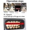 50 Pcs Capacity Egg Boiler Cooker,Commercial Egg Boiler Machine 800w Temperature Control Range 30~90  C Commercial Hot Spring Egg Cooker, Automatic Restaurant Egg Boiler Steamer view 4