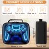 Fitvc Gamer Lunch Box for Boys,Leather Boys Lunch Bag for Kids,Gamer Gifts for Kids,Insulated Video Game Lunchbox,Reusable Portable Lunchbox for School Travel Picnic Hiking Beach view 2