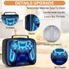 Fitvc Gamer Lunch Box for Boys,Leather Boys Lunch Bag for Kids,Gamer Gifts for Kids,Insulated Video Game Lunchbox,Reusable Portable Lunchbox for School Travel Picnic Hiking Beach view 4