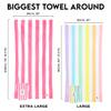 Dock & Bay Beach Towel - Quick Dry, Sand Free - Compact, Lightweight - 100% Recycled - Includes Bag - Cabana - Set J (6), Large (160x90cm, 63x35) view 3