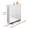 EYPKPL shoe organizer Shoe Rack Modern Minimalist Smooth Surface Large Capacity Shoe Cabinet For Home Hallway Entrance Shoe Organizers save space view 3
