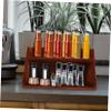 Cabilock Tiered Spice Rack Countertop Storage Holder Makeup Organizer Shelf Kitchen Spice Organizer view 3
