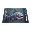 Placemats Heat Resistant Table Mats Funny Fish Design Print Place Pads Set Washable Non-Slip PVC Woven Place Mats for Home Kitchen Weddings Holiday Party Decor 18 X 12 in 6 PCS view 4