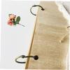 Cabilock 1pc Wooden Guest Book Pages for Weddings Engagements and Anniversaries Rustic Sign Book for Guests to Leave Messages Elegant Lace Design view 2