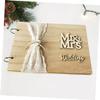 Cabilock 1pc Wooden Guest Book Pages for Weddings Engagements and Anniversaries Rustic Sign Book for Guests to Leave Messages Elegant Lace Design view 4