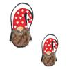 Ciieeo 2pcs Lovely Xmas Storage Baskets Adorable Felt Cloth Candy Baskets for Desktop Decor for Christmas Treats Fruits and Chic and Practical Storage view 1