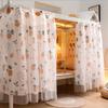 HomeLoft Basics Bunk Bed Cover Tent Bed Curtains Cloth Breathable Bed Canopy Students Curtain Shading Nets for Single Bed 2 Panel (Orange) view 3