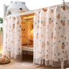 HomeLoft Basics Bunk Bed Cover Tent Bed Curtains Cloth Breathable Bed Canopy Students Curtain Shading Nets for Single Bed 2 Panel (Orange) view 4