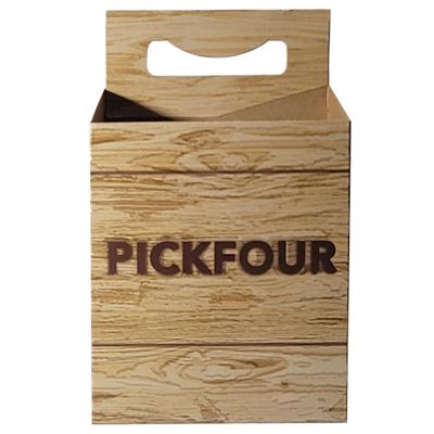 ICE N COLD 4pk Cardboard Carrier (Crate, 150ct) | Holds 4pk 12oz Bottles
