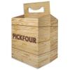 ICE N COLD 4pk Cardboard Carrier (Crate, 150ct) | Holds 4pk 12oz Bottles view 2