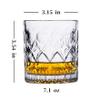 Crystal Glass Whisky Glasses Set of 6-7.11 Oz Old Fashioned Glasses, Luxury Whiskey Glasses for Drinking Bourbon, Scotch Whisky, Cocktails, Cognac, Unique Gifts for Men Husband and Boyfriend view 2