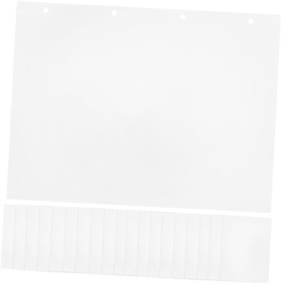 Cabilock 20Pcs Transparent Photo Album Replacement Pages Plastic Photo Sleeves for Postcards Photos Collectibles Compatible Storage