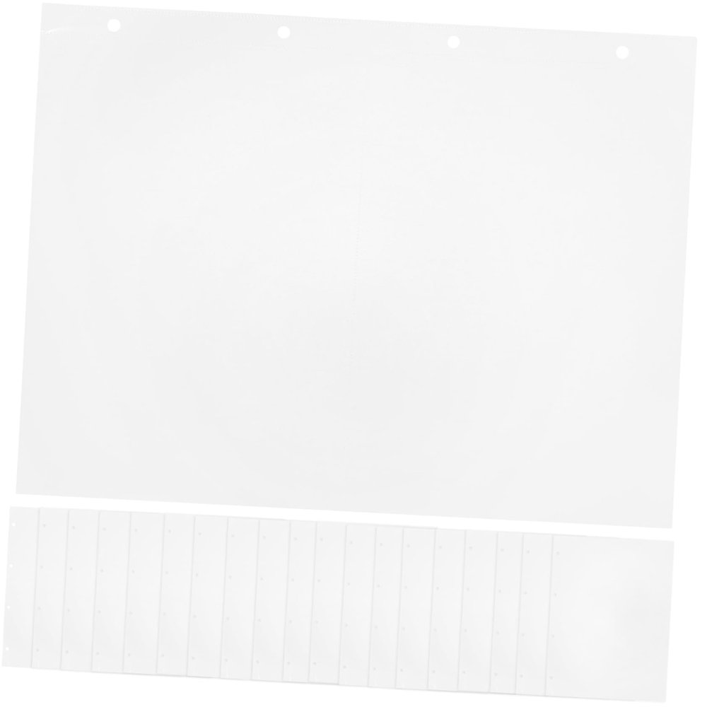 Cabilock 20Pcs Transparent Photo Album Replacement Pages Plastic Photo Sleeves for Postcards Photos Collectibles Compatible Storage