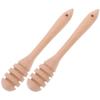 IMIKEYA 2pcs Wooden Honey Dipper Sticks Mixing Tool for Easy Dispensing and Stirring for Kitchen Use and Jam Stirring view 1