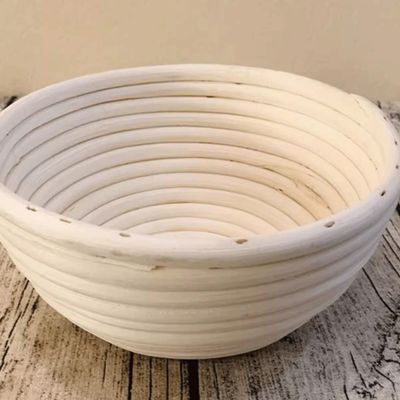 Bread Proofing Basket With Dough Scraper And Linen Liner Cloth Bread Banneton Proofing Basket Banneton Brotform Bread Dough Proofing Rising Rattan Handmade Basket (Size : Round 20cm)