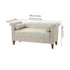 DAQERHSH Bedroom Bench for End of Bed Cloth End of Bed Bench for Bedroom,Upholstered Storage Ottoman Bench with Arms Tufted Bed Bench Entryway Bench Bench Foot of Bed (Size : 100 * 55 * 60cm) view 2