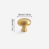 EoxinDm Kitchen Cabinet Handle,Drawer Handle 1 pcs Pure Copper Drawer Pulls Cabinet Handles Furniture Handle Door Handle Hardware for Home Kitchen Bedroom Bathroom (Size : Singolo foro) view 2