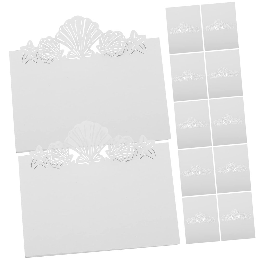 COLLBATH 50pcs Wedding Table Cards Multi-function Place Cards for Events Parties and Banquets Elegant Design for Guest Seating and Distinction
