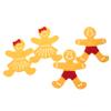 Cabilock 4pcs Adorable Gingerbread Man Cutlery Bags Christmas Themed Tableware Holders for Holiday Parties Cute Fork and Knife Organizers for Festive Table Decor view 1
