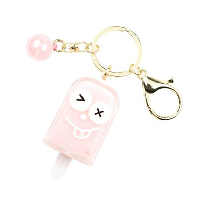 GALPADA 1pc Ice Cream Shaped Keychain Pendant for Bag Decoration Cute Ice Cream Charm Lightweight Hanging Ornament for Keyrings and Accessories