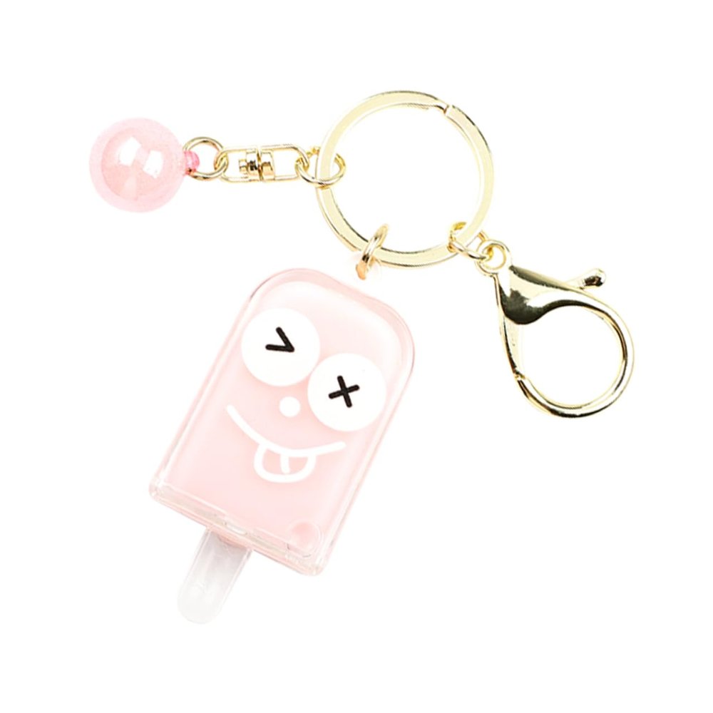 GALPADA 1pc Ice Cream Shaped Keychain Pendant for Bag Decoration Cute Ice Cream Charm Lightweight Hanging Ornament for Keyrings and Accessories
