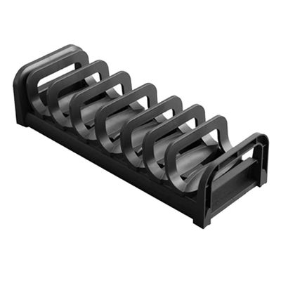 Cabilock 8grid Adjustable Dish Drain Rack Organizer Multi-compartment Kitchen Storage for Plates Bowls and Utensils Sturdy Construction with Easy Assembly Black Design