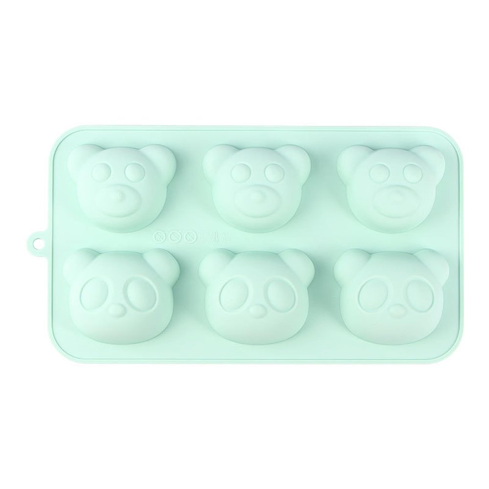 Baking Cake Mold, 6-Piece Three-Dimensional Teddy Bear Cake, Steamed Cake Mold, Children's Complementary Food Mold