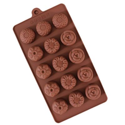 12 DIY Chocolate chip molds, Waffle Pudding Baking Tools, Cake Decorations, Kitchen Supplies