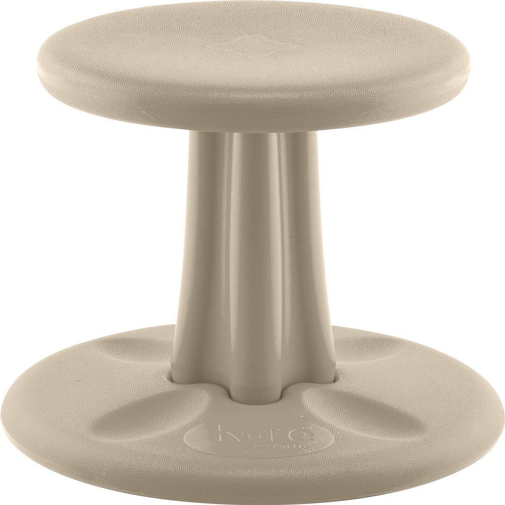 KORE DESIGN Wobble Stool Chair, Girls + Boys Kid Desk Stools, Ergonomic Small Office Chairs, Flexible Seating for Active Child, ADD/ADHD, Classroom, School, Home, Kids (14in), Age 6-7 yrs, Sand Dollar