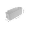 SOESFOUFU Bedside Organizer with Hooks Innovative Hook Design Easy Install Bedside Shelf Multi-pocket Bedside Holder for Magazines Snacks Glasses view 2