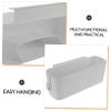 SOESFOUFU Bedside Organizer with Hooks Innovative Hook Design Easy Install Bedside Shelf Multi-pocket Bedside Holder for Magazines Snacks Glasses view 4